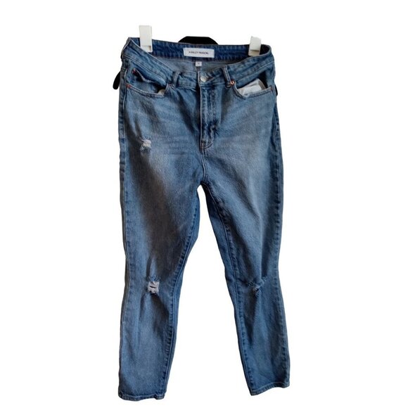 Ashley Mason high light wash high waisted jeans - Picture 1 of 6
